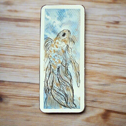 Original Art, Fancy Fish Bookmark