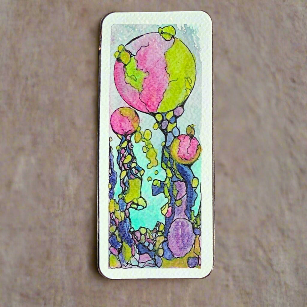 Original Abstract Art, Otherworld Trees Bookmark