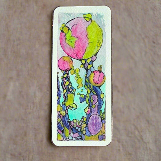 Original Abstract Art, Otherworld Trees Bookmark
